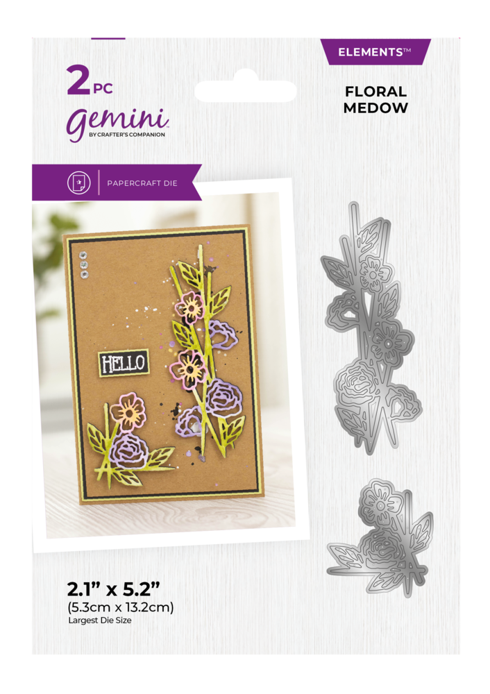 Gemini Floral Meadow Cut & Emboss Elements Die (GEM-MD-ELE-FLME) (DISCONTINUED) Gemini Floral Meadow Cut & Emboss Elements Die (GEM-MD-ELE-FLME) (DISCONTINUED)