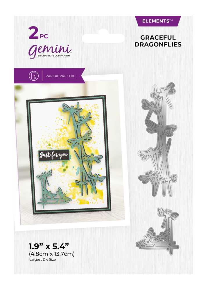 Gemini Graceful Dragonflies Cut & Emboss Elements Die (GEM-MD-ELE-GRDR) (DISCONTINUED) Gemini Graceful Dragonflies Cut & Emboss Elements Die (GEM-MD-ELE-GRDR) (DISCONTINUED)
