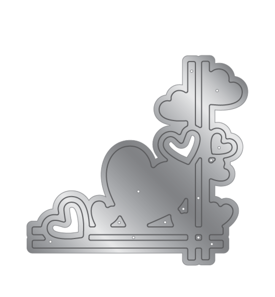 Gemini Love Hearts Cut & Emboss Elements Die (GEM-MD-ELE-LOHEA) (DISCONTINUED)