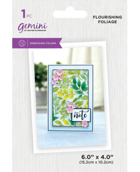 Gemini Illustrated Embossing Folder Flourishing Foliage (GEM-EF4-FLFO) (DISCONTINUED)