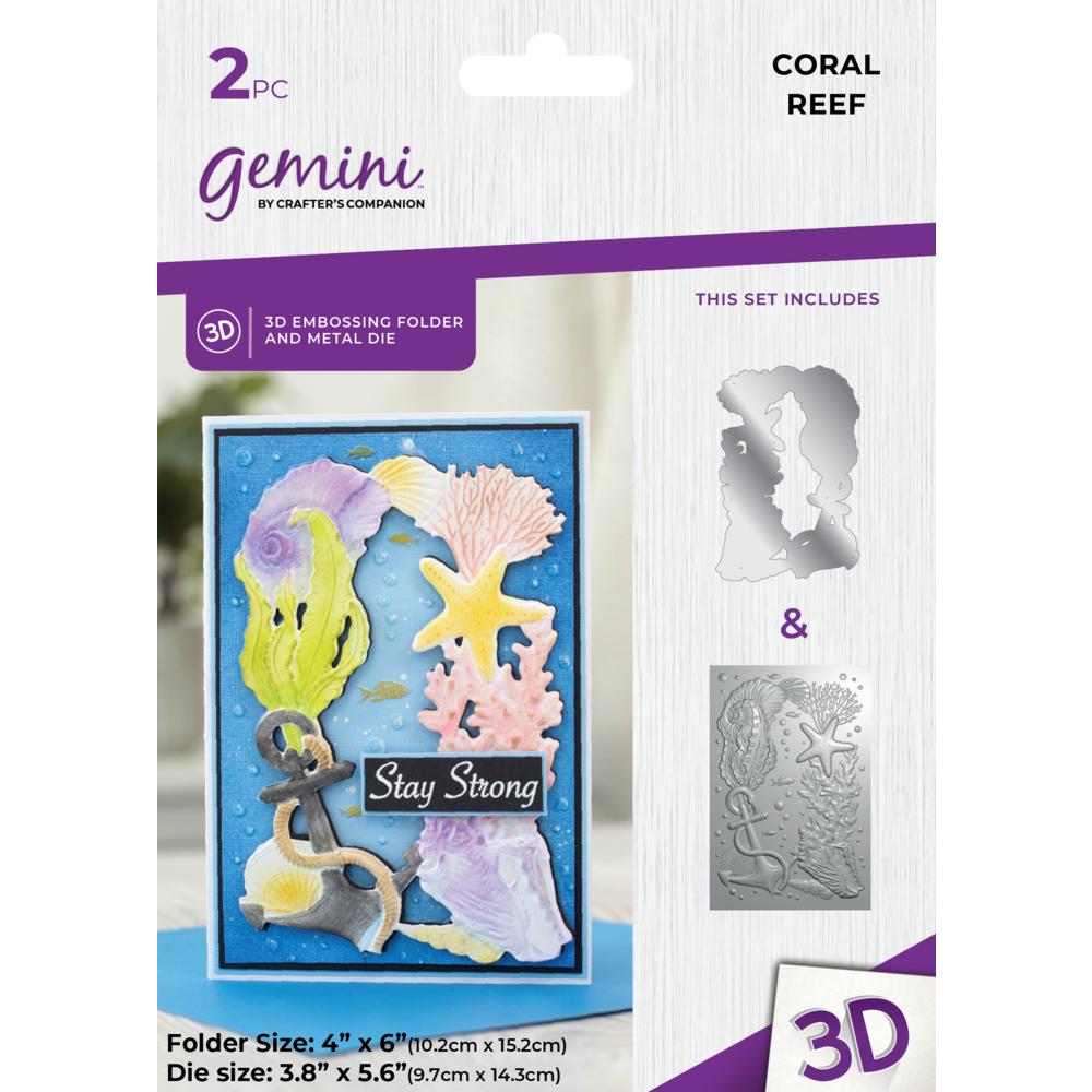 Gemini 4x6 3D Embossing Folders & Dies Collection -Crafter's