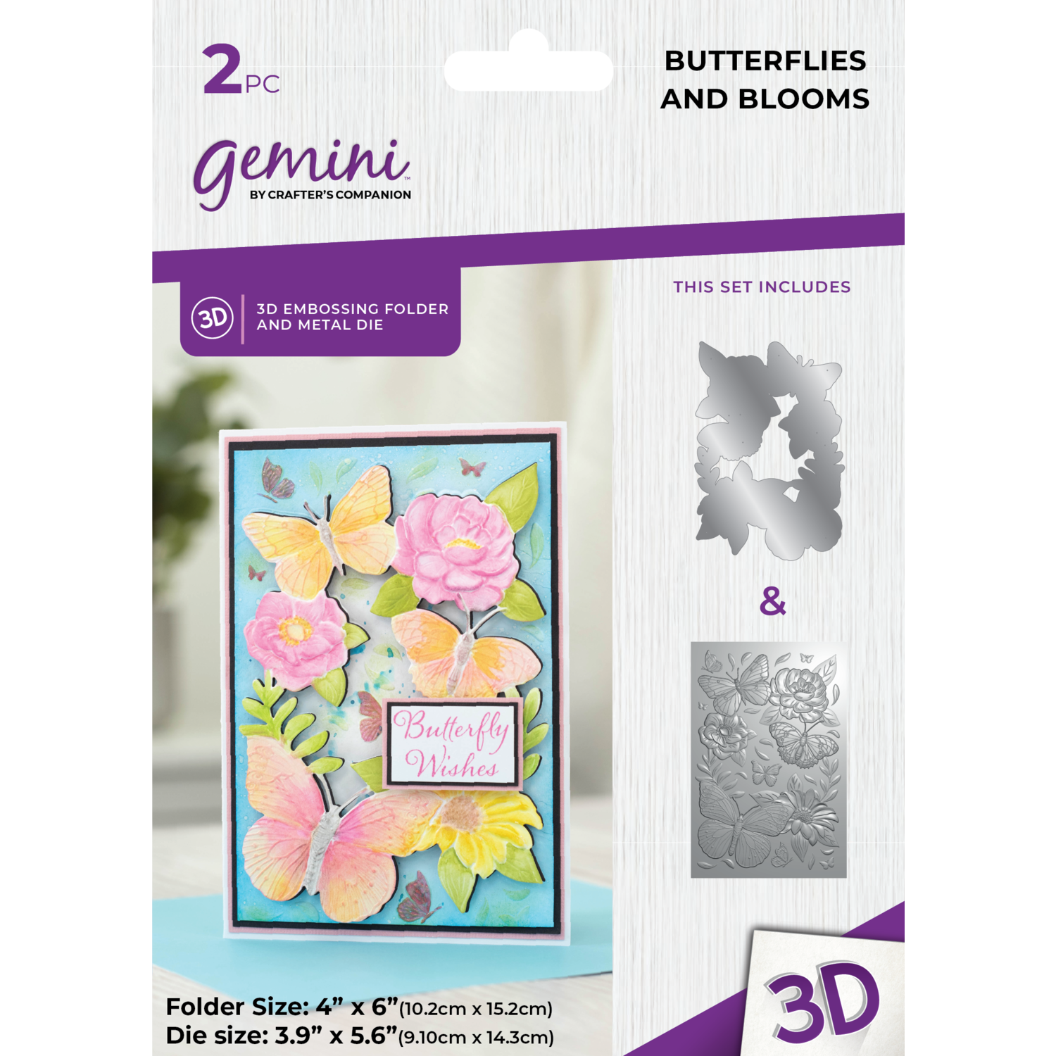 Gemini 4x6 3D Embossing Folders & Dies Collection -Crafter's