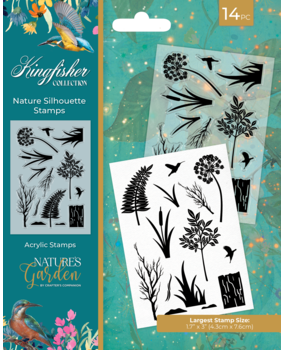 Crafter's Companion Kingfisher Collection Clear Stamps Nature Silhouette Stamps (NG-KF-CA-ST-NASS) (DISCONTINUED)