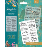 Crafter's Companion Kingfisher Collection Clear Stamps All Occasion Sentiments (NG-KF-CA-ST-AOS) (DISCONTINUED)