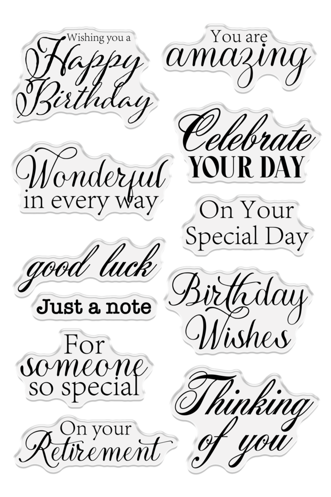 Crafter's Companion Kingfisher Collection Clear Stamps All Occasion Sentiments (NG-KF-CA-ST-AOS) (DISCONTINUED) Crafter's Companion Kingfisher Collection Clear Stamps All Occasion Sentiments (NG-KF-CA-ST-AOS) (DISCONTINUED)