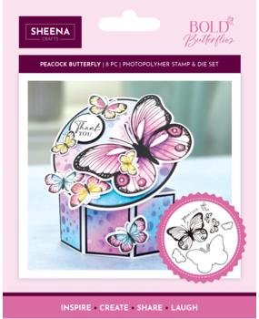Crafter's Companion Bold Butterflies Stamp & Die Peacock Butterfly (SD-BB-STD-PEA) (DISCONTINUED)
