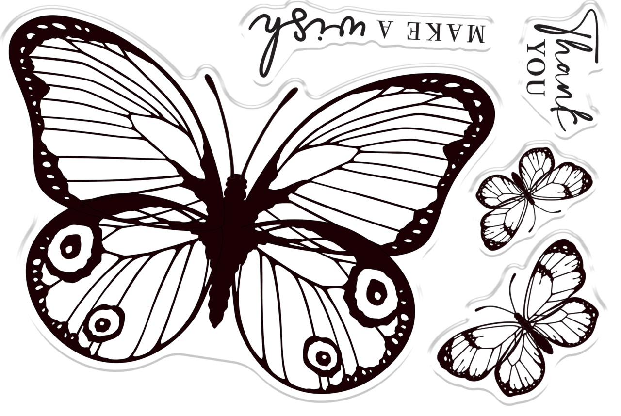 Crafter's Companion Bold Butterflies Stamp & Die Peacock Butterfly (SD-BB-STD-PEA) (DISCONTINUED)