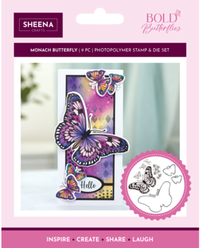 Crafter's Companion Bold Butterflies Stamp & Die Monarch Butterfly (SD-BB-STD-MON) (DISCONTINUED)
