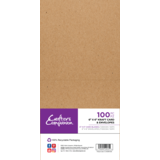 Crafter's Companion Card & Envelopes 6x6 Inch Kraft (100pcs) (CC-KCBEN-6X6)
