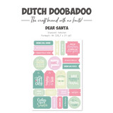 Dutch Doobadoo Dear Santa A4 Die Cut Sheet Texts (474.007.026) (DISCONTINUED)