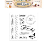 Memory Place Kawaii Paper Goods My Family Clear Stamp (MP-61278) (OUTLET)