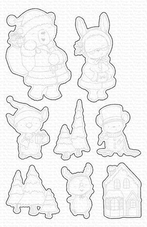 My Favorite Things Christmas Characters Die-namics (MFT-2608) (OUTLET)