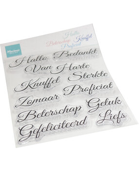 Marianne Design Clear Stamps Elegante Wensen NL (CS1157)
