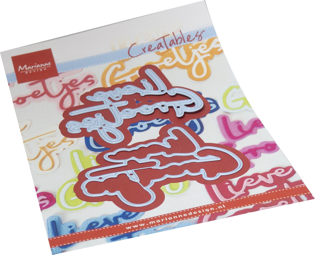 Marianne Design Creatable Lieve Groetjes NL (LR0842) (DISCONTINUED)
