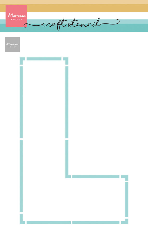 Marianne Design Craft Stencil A5 L-letter (PS8154) (DISCONTINUED) Marianne Design Craft Stencil A5 L-letter (PS8154) (DISCONTINUED)