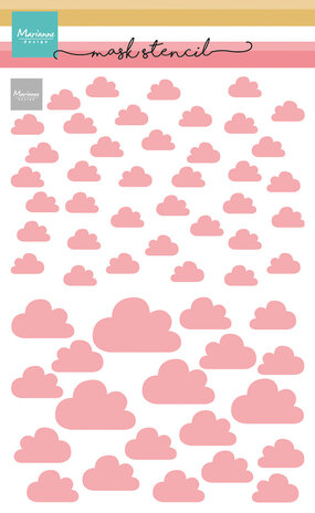 Marianne Design Mask Stencil A5 Clouds (PS8152) (DISCONTINUED) Marianne Design Mask Stencil A5 Clouds (PS8152) (DISCONTINUED)