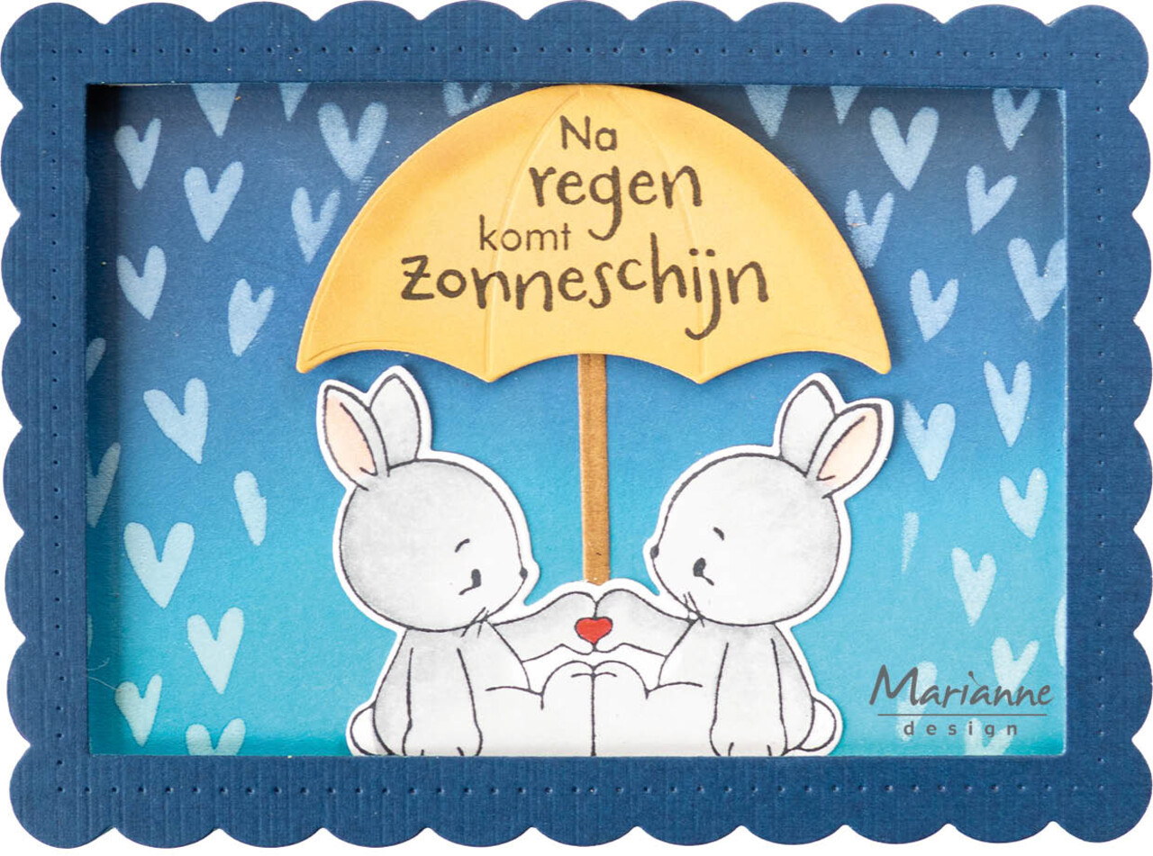 Marianne Design Mask Stencil A5 Hearts (PS8151) (DISCONTINUED)