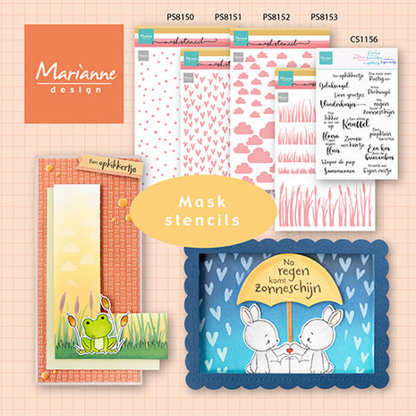 Marianne Design Mask Stencil A5 Clouds (PS8152) (DISCONTINUED) Marianne Design Mask Stencil A5 Clouds (PS8152) (DISCONTINUED)