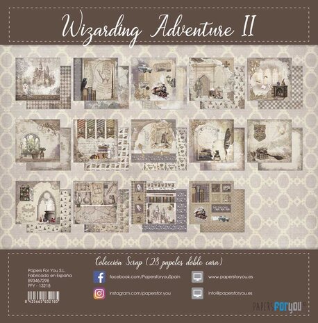Papers For You Wizarding Adventure II Mini Scrap Paper Pack (28pcs) (PFY-13218)