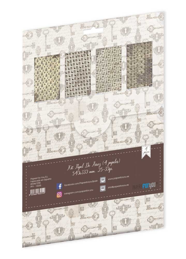 Papers For You Wizarding Adventure II Rice Paper Kit III (4 pcs) (PFY-13255) (DISCONTINUED)