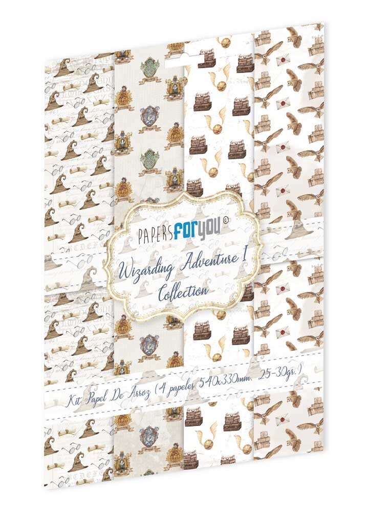 Papers For You Wizarding Adventure II Rice Paper Kit I (4 pcs) (PFY-11813) (DISCONTINUED) Papers For You Wizarding Adventure II Rice Paper Kit I (4 pcs) (PFY-11813) (DISCONTINUED)