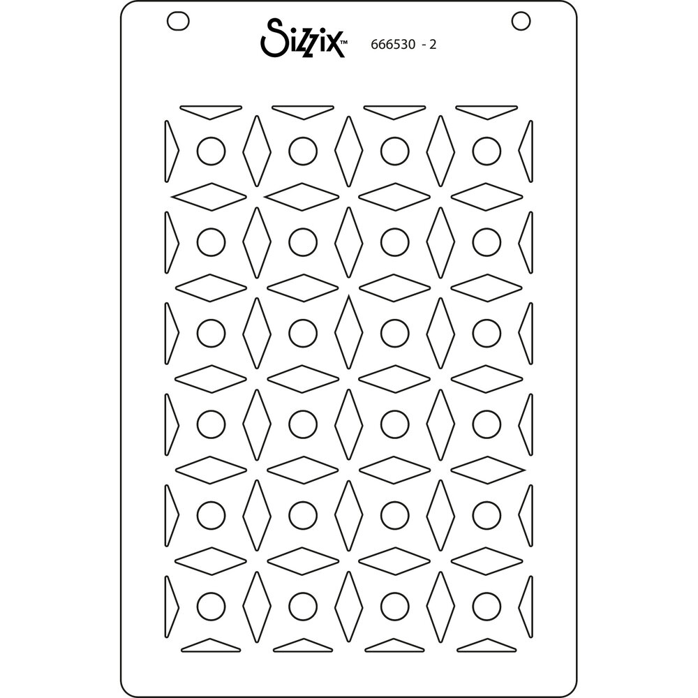 Sizzix Layered Stencils Geo Crystals (4pcs) (666530) (DISCONTINUED) Sizzix Layered Stencils Geo Crystals (4pcs) (666530) (DISCONTINUED)