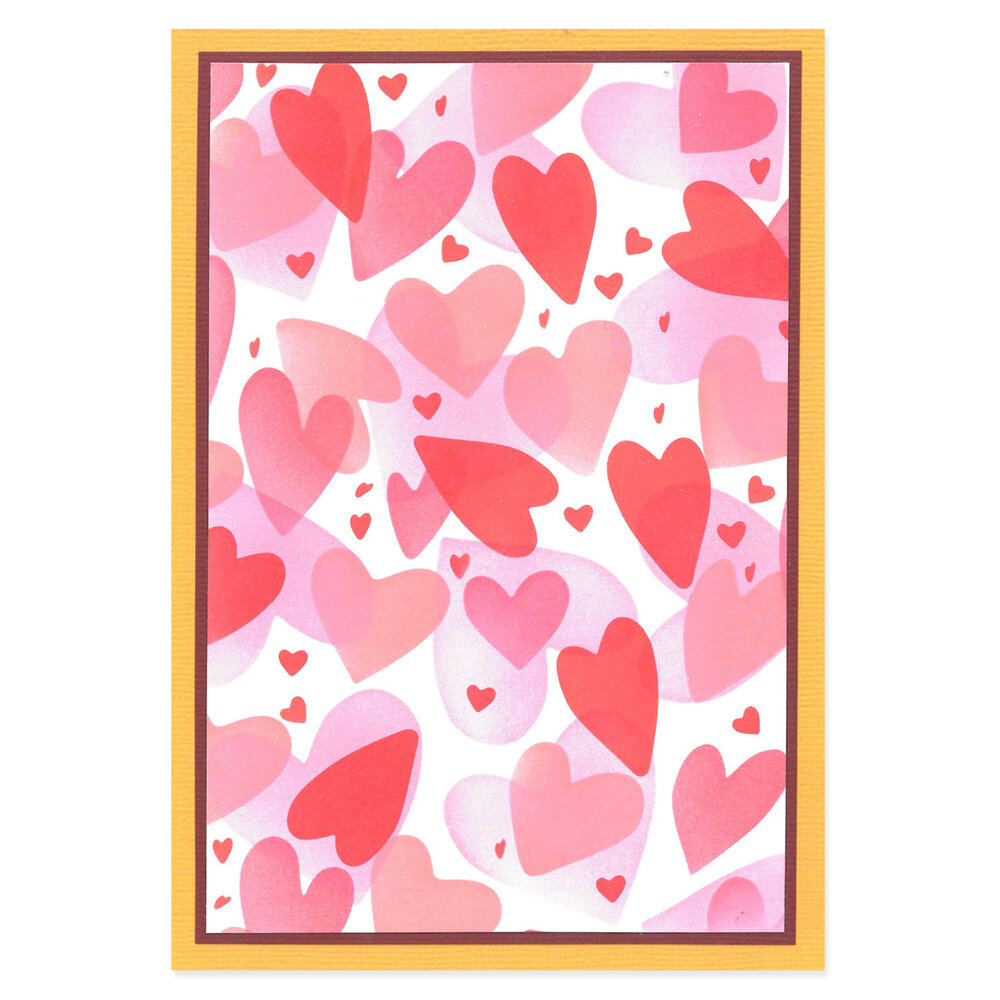 Sizzix Layered Stencils by Kath Breen Mark Making Hearts (4pcs) (666532) (DISCONTINUED)