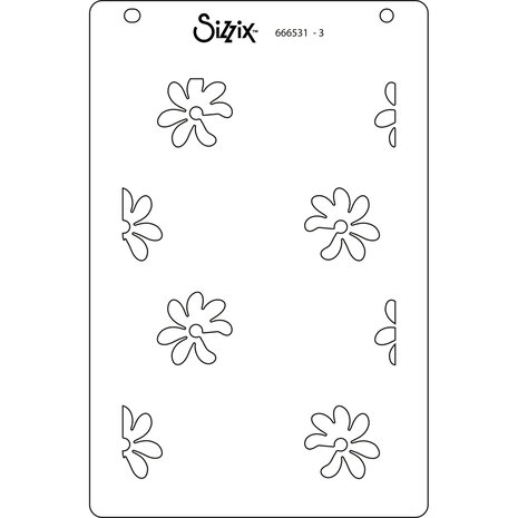 Sizzix Layered Stencils by Kath Breen Lacey (4pcs) (666531) (DISCONTINUED) Sizzix Layered Stencils by Kath Breen Lacey (4pcs) (666531) (DISCONTINUED)