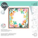 Sizzix Layered Stencils by Jennifer Ogborn Botanical Border (4pcs) (666520) (DISCONTINUED)