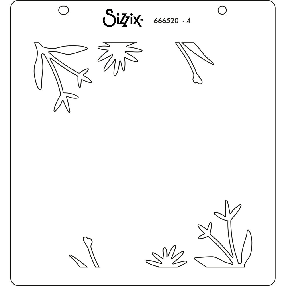 Sizzix Layered Stencils by Jennifer Ogborn Botanical Border (4pcs) (666520) (DISCONTINUED) Sizzix Layered Stencils by Jennifer Ogborn Botanical Border (4pcs) (666520) (DISCONTINUED)