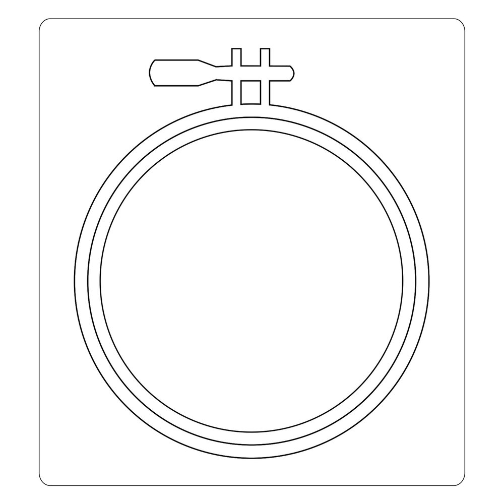 Sizzix Bigz Die by Eileen Hull Embroidery Hoop (660766) (DISCONTINUED) Sizzix Bigz Die by Eileen Hull Embroidery Hoop (660766) (DISCONTINUED)