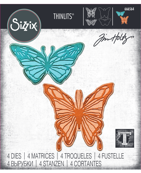 Sizzix Thinlits Die by Tim Holtz Vault Scribbly Butterfly (4pcs) (666564) (DISCONTINUED) Sizzix Thinlits Die by Tim Holtz Vault Scribbly Butterfly (4pcs) (666564) (DISCONTINUED)