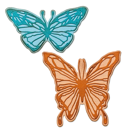Sizzix Thinlits Die by Tim Holtz Vault Scribbly Butterfly (4pcs) (666564) (DISCONTINUED)