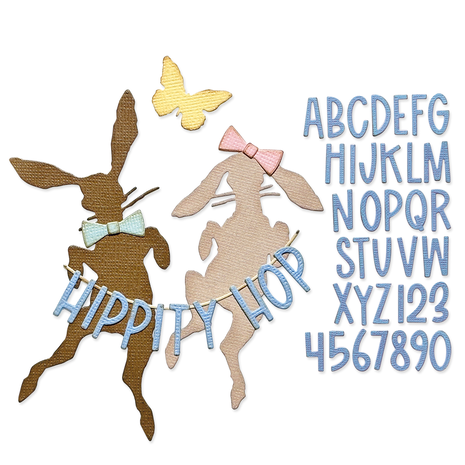 Sizzix Thinlits Die by Tim Holtz Vault Hippity Hop (8pcs) (666562)