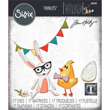 Sizzix Thinlits Die by Tim Holtz Vault Bunny + Chick (17pcs) (666561) Sizzix Thinlits Die by Tim Holtz Vault Bunny + Chick (17pcs) (666561)