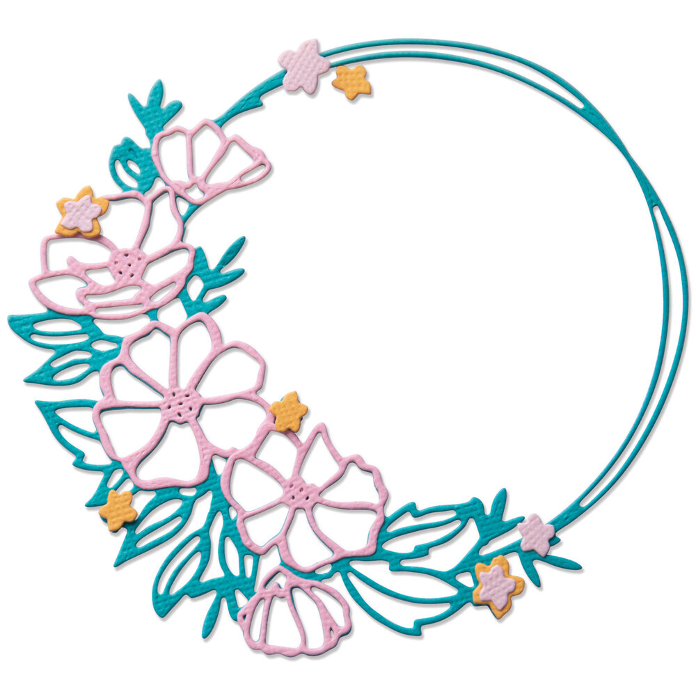 Sizzix Thinlits Die by Lisa Jones Floral Round (7pcs) (666522) (DISCONTINUED) Sizzix Thinlits Die by Lisa Jones Floral Round (7pcs) (666522) (DISCONTINUED)