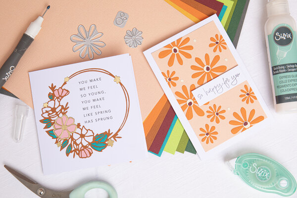 Sizzix Thinlits Die by Lisa Jones Floral Round (7pcs) (666522) (DISCONTINUED) Sizzix Thinlits Die by Lisa Jones Floral Round (7pcs) (666522) (DISCONTINUED)