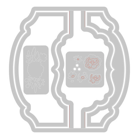 Sizzix Thinlits Die by Jen Long Card, Label (5pcs) (666122) (DISCONTINUED)