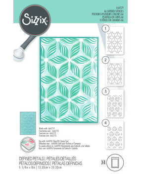 Sizzix Layered Stencils Defined Petals (4pcs) (666529) (DISCONTINUED) Sizzix Layered Stencils Defined Petals (4pcs) (666529) (DISCONTINUED)