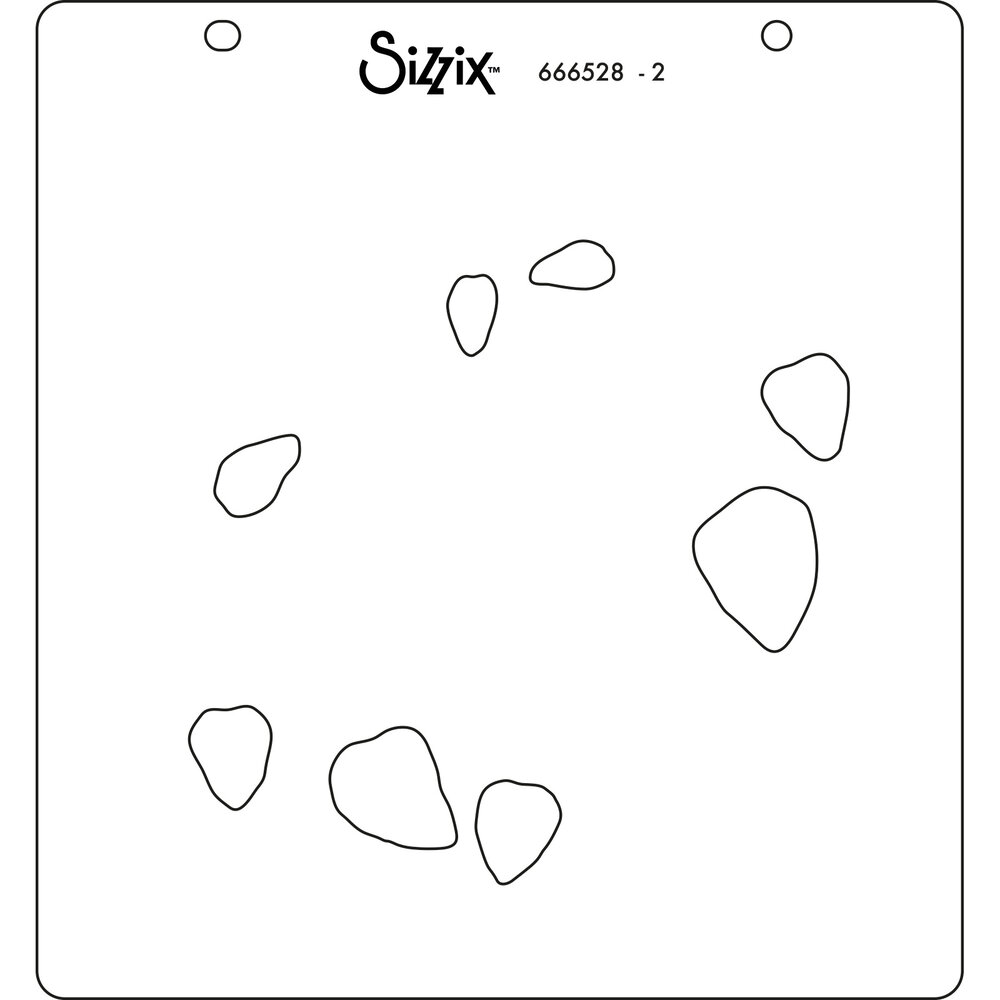 Sizzix Layered Stencils by Jennifer Ogborn Strawberry Wreath (4pcs) (666528) (DISCONTINUED)