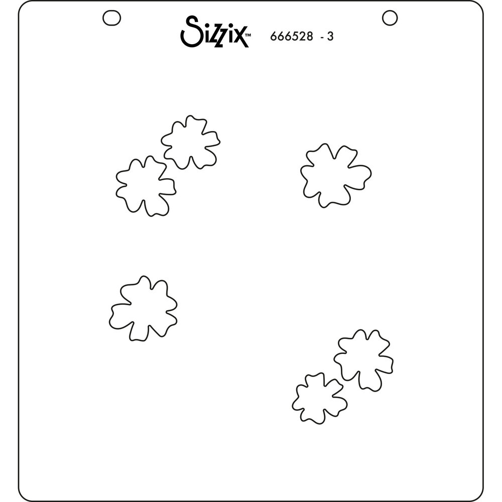 Sizzix Layered Stencils by Jennifer Ogborn Strawberry Wreath (4pcs) (666528) (DISCONTINUED)