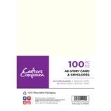 Crafter's Companion Card & Envelopes A6 Ivory (100pcs) (CC-IVCBEN-A6)