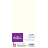 Crafter's Companion Cards & Envelopes 5x5 Inch Ivory (100pcs) (CC-IVCBEN-5X5)