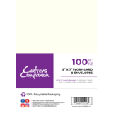 Crafter's Companion Card & Envelopes 5x7 Inch Ivory (100pcs) (CC-IVCBEN-5x7)