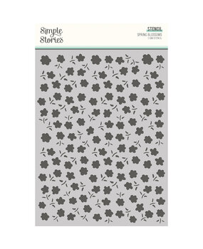 Simple Stories Fresh Air Stencil Spring Blossoms (21628) (DISCONTINUED)