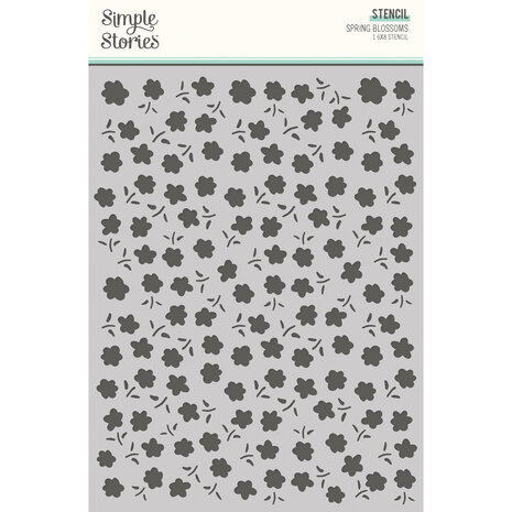 Simple Stories Fresh Air Stencil Spring Blossoms (21628) (DISCONTINUED)