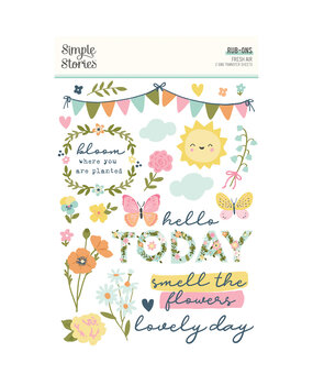 Simple Stories Fresh Air Rub Ons (21620) (DISCONTINUED)