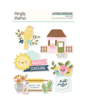 Simple Stories Fresh Air Layered Chipboard (21621) (OUTLET)
