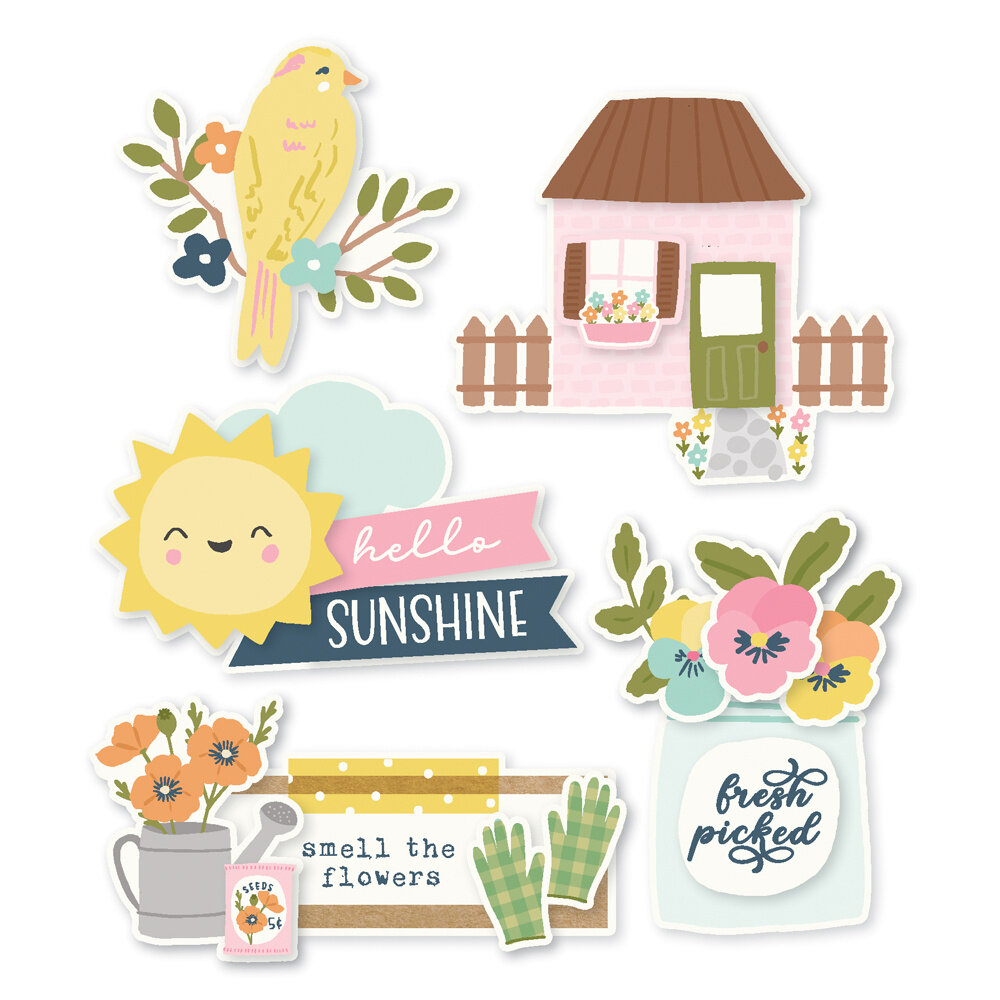 Simple Stories Fresh Air Layered Chipboard (21621) (DISCONTINUED)