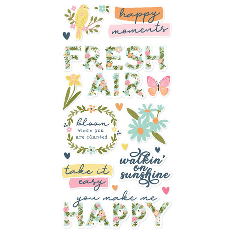 Simple Stories Fresh Air Foam Stickers (21624) (DISCONTINUED)
